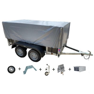 Pack premium remorque bois double essieux - Remorque ML